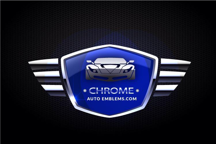 Auto chrome emblems, Car chrome decal, Custom Auto Emblems