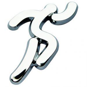 Runner Chrome Auto Emblem