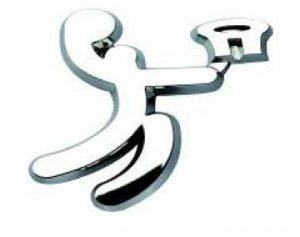 Basketball Chrome Auto Emblem