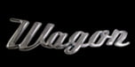 Solid Metal Chrome Smart Script Emblem - Wagon