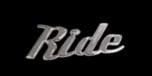 Solid Metal Chrome Smart Script Emblem - Ride