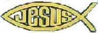 Jesus Fish Emblem Gold