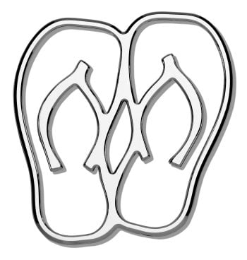 Sandal Chrome Emblem Outline