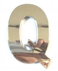 Chrome Letter Style 3 - Q