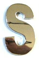 Chrome Letter Style 3 - S