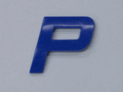 Blue Letter - P