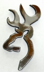 20 Deer Head Chrome Emblems