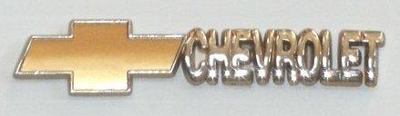 CHEVROLET Chrome with Gold Emblems - PAIR