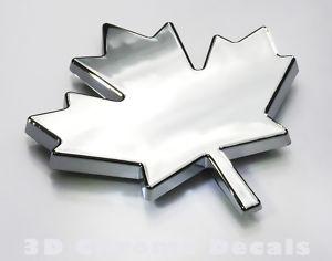 Canada Maple Leaf car auto bike chrome decal