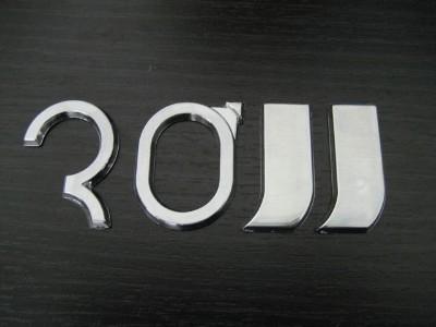 30 Inch Rim Size Chrome Auto Emblem