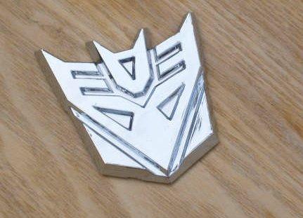 Chrome Decpticon Auto Emblem