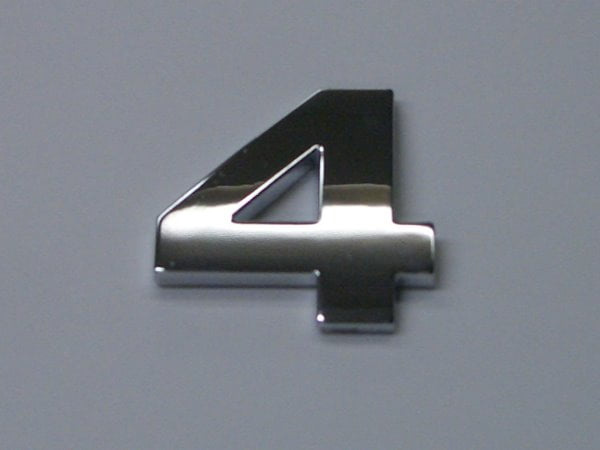 Chrome Number Style 5 - 4