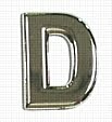 Chrome Letter Style 1 - D