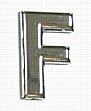 Chrome Letter Style 1 - F