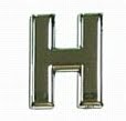Chrome Letter Style 1 - H