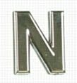 Chrome Letter Style 1 - N