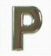 Chrome Letter Style 1 - P