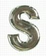 Chrome Letter Style 1 - S