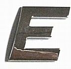 Chrome Letter Style 2 - E