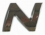 Chrome Letter Style 2 - N