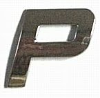 Chrome Letter Style 2 - P