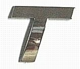 Chrome Letter Style 2 - T