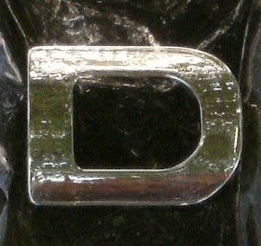 Chrome Letter Style 9 - D