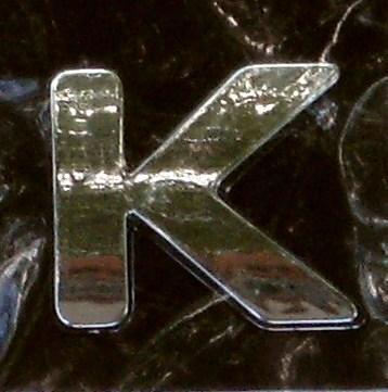 Chrome Letter Style 9 - K
