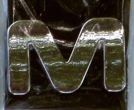 Chrome Letter Style 9 - M