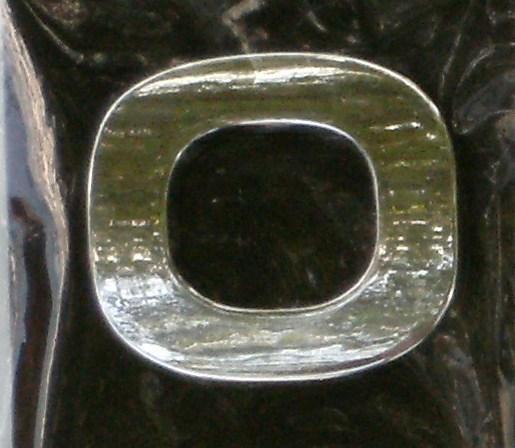Chrome Letter Style 9 - O