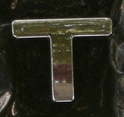 Chrome Letter Style 9 - T