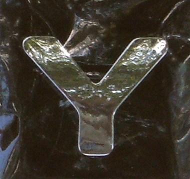 Chrome Letter Style 9 - Y