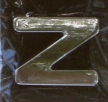 Chrome Letter Style 9 - Z