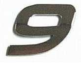 Chrome Number Style 2 - 9