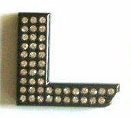 Crystal Chrome Letters BLACK - L