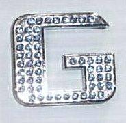 Crystal Chrome Letters BLUE - G