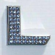 Crystal Chrome Letters BLUE - L