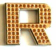 Crystal Chrome Letters GOLD - R