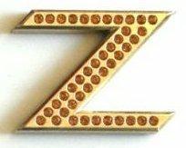 Crystal Chrome Letters GOLD - Z
