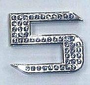 Crystal Chrome Number BLUE - 5