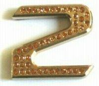 Crystal Chrome Numbers GOLD - 2