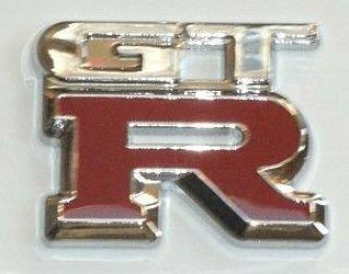 GT R Chrome with Red Emblems - PAIR
