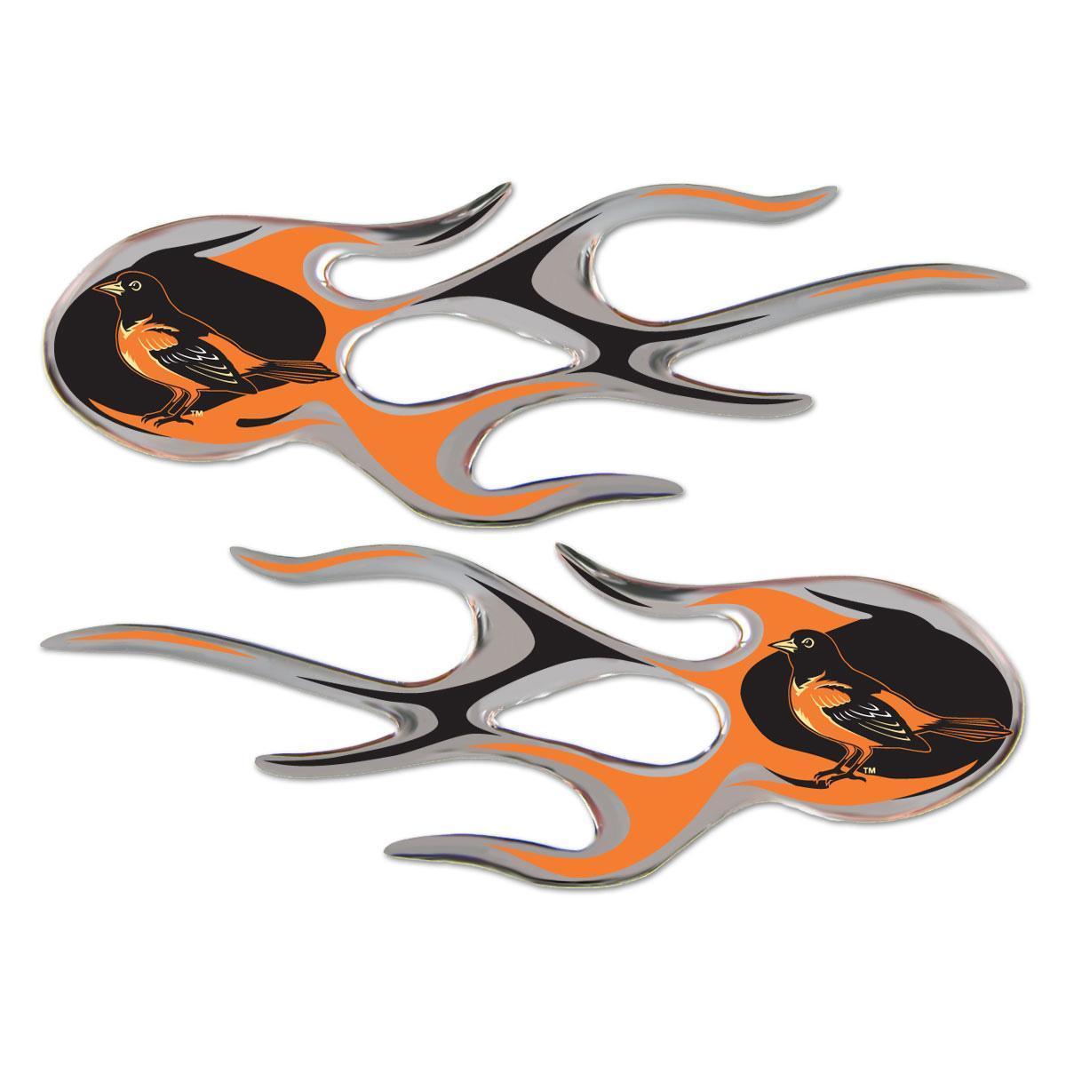 Baltimore Orioles Domed Flame Decals