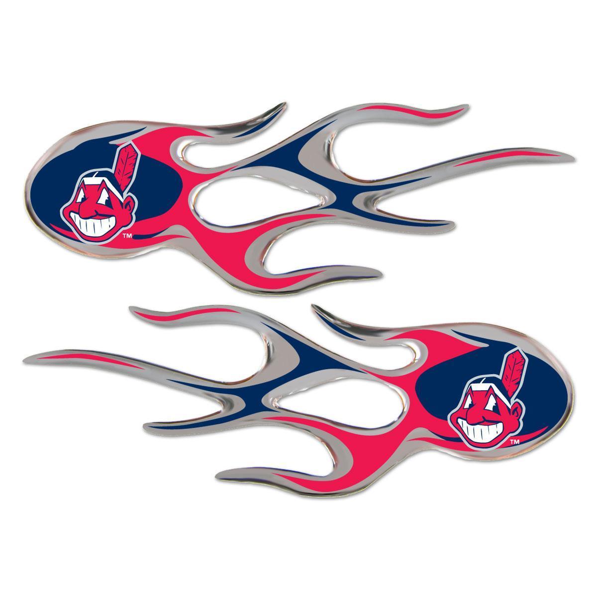 Cleveland Indians Domed Flame Decals