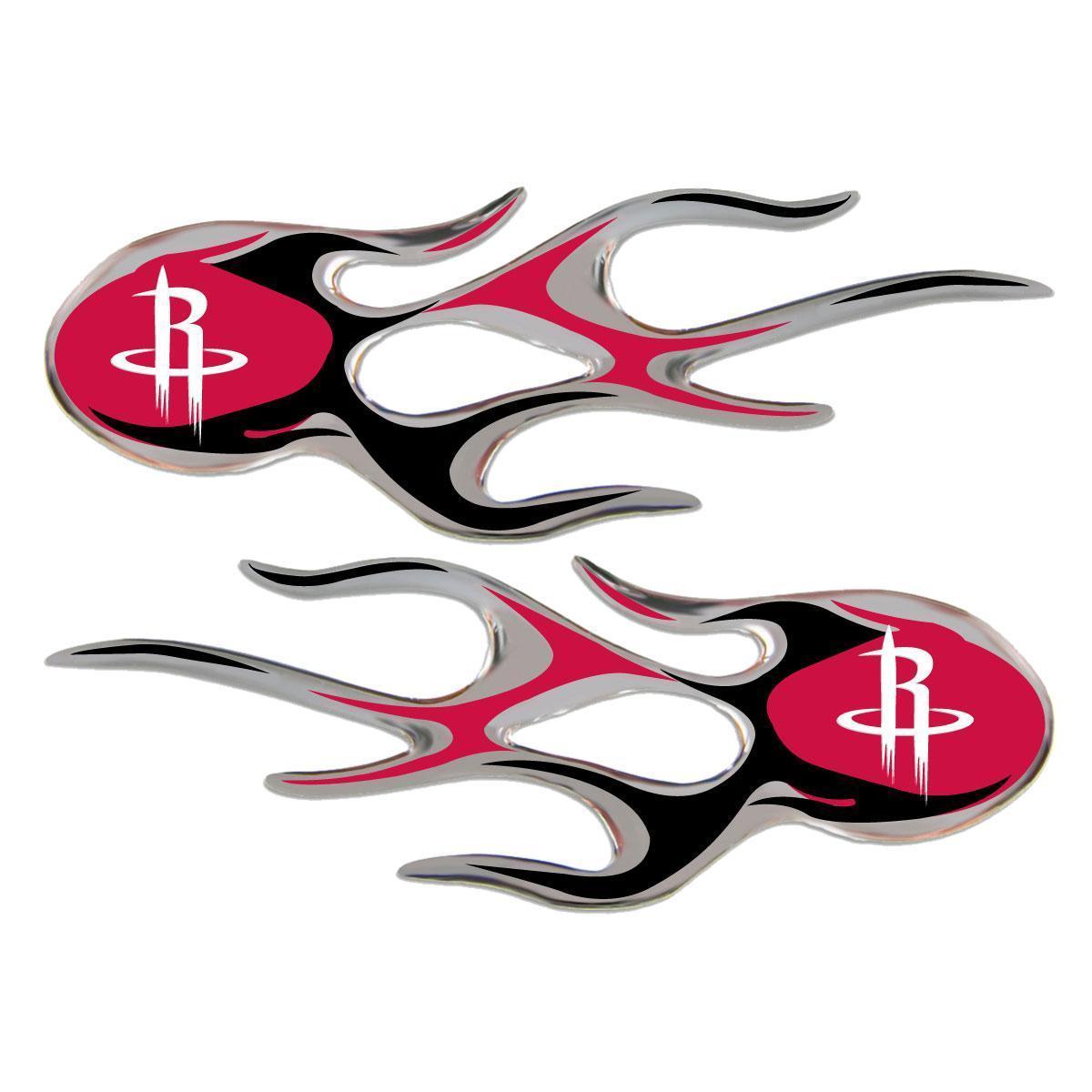 Houston Rockets Domed Flame Decals