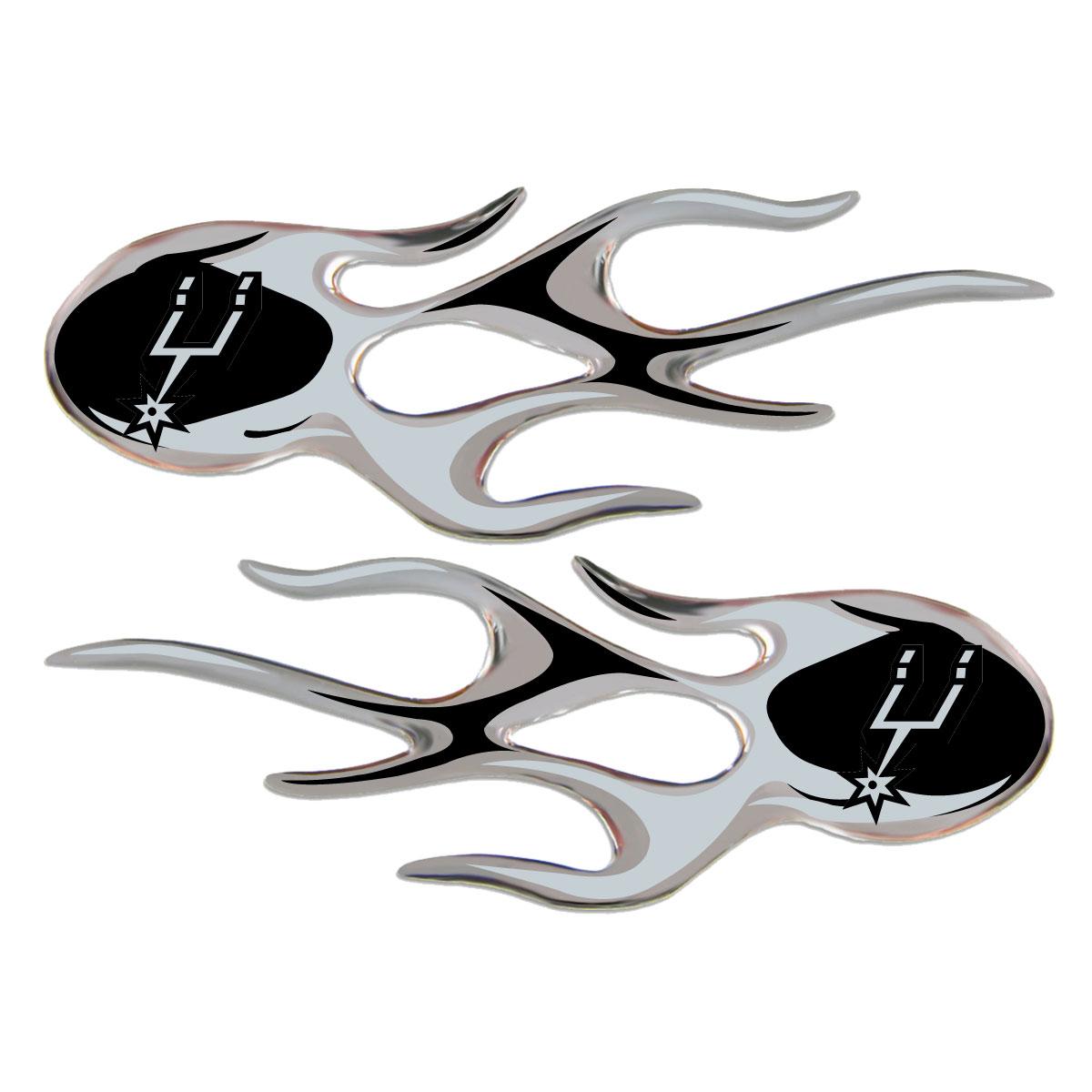 San Antonio Spurs Domed Flame Decals