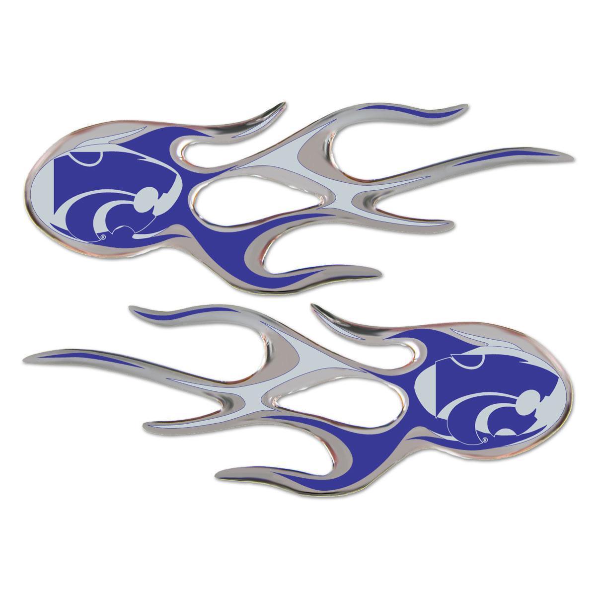 Kansas State Wildcats Domed Flame Decals