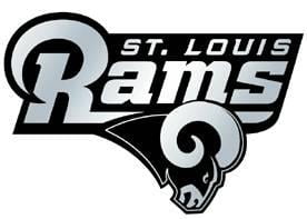 St Louis Rams Chrome Emblem