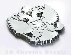 Russia Russian Eagle Chrome Auto Decal  Label  Sticker
