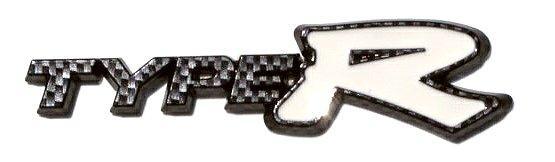 TYPE R Carbon Fiber WHITE Emblem